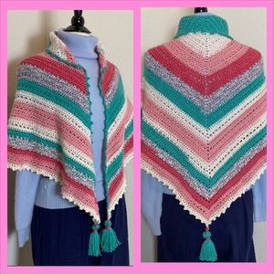 Handmade Crocheted prayer shawl